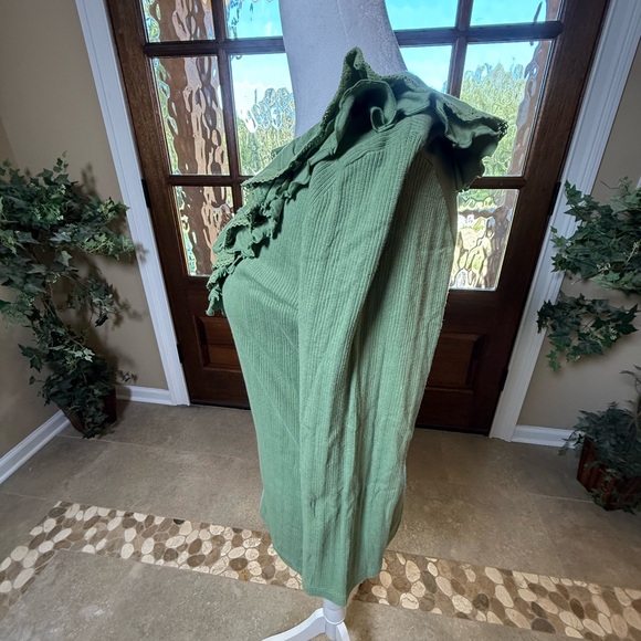 Lauren Ralph Lauren long Sleeve Ruffle V-Neck L Preppy Feminine Fall Renaissance - Picture 3 of 5